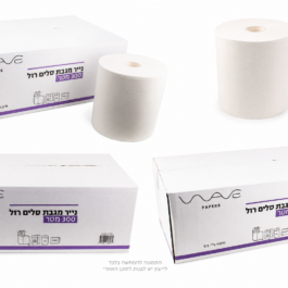 Wave Paper מגבת 300 מטר 1/6 100% תאית