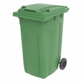 עגלת אשפה 240 ליטר ירוק דולב