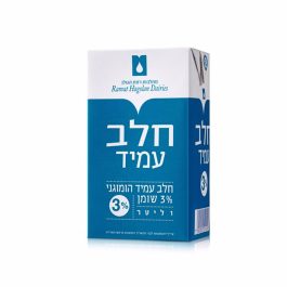 חלב עמיד %3 1 ליטר          (12בקר(
